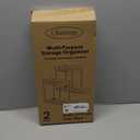 Multi-Purpose Pull-Out Storage Organizers, Under Sink/Cabinet Organizers and Storage for Bathroom & Kitchen, Black, 12.8 Inches, 2 Packs