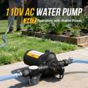 110V AC Water High Pressure Pump, 4.0 GPM 45 PSI Fresh Water Transfer Diaphragm Pump with Smart Pressure Switch, Self Priming Water Booster Pumps for House Garden Sprinkler Irrigation Faucet
