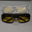 Fanshen Night Driving Glasses for Men Women, Fit Over Night Vision Glasses Anti Glare Polarized Lens with UV Protection