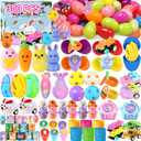 300pcs Bulk Prefilled Easter Eggs with Toys, Filled Easter Eggs for Kids, Stuffed Easter Eggs with Toys for Easter Eggs, Perfect for Easter Egg Hunt Supplies, Basket Stuffers & Classroom Prizes