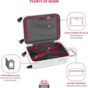 SwissGear 7366 Signature Hardside Expandable Luggage with Spinner Wheels, TSA Lock, Cup-Holder, White, 2-Piece Set (19/27)