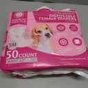 American Kennel Club Female Dog Wrap, Disposable Diapers with Wetness Indicator, Small, 50 Count