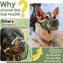 Dog Muzzle, Soft Mesh No Barking Pet Muzzles for Small Medium Large Sized Dogs, Breathable Drinkable Dog Mouth Guard Adjustable Puppy Muzzle to Prevent Biting Chewing and Licking (XL(circumference 11.22 in), Camo)