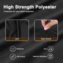 Explore Land Stretchy 88 Keys Piano Keyboard Dust Cover with Music Stand Opening for Digital Electronic Piano (88key, Black)