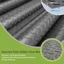 4x8 FT Garage Floor Mat, 3.6mm Extra Thick Diamond Plate
Rubber Flooring Roll for Under Car/Garage/Golf Cart/Motorcycle, Heavy Duty, Non-Slip, Gray