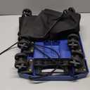 Folding Hand Truck Lightweight Hand Truck Dolly Foldable,Luggage cart with 6 Rotate Wheels, Utility Cart with Adjustable Handle,Collapsible Dolly for Moving (Blue)