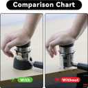 Coffee Tamper Base Compatible with Ninja Espresso Machine ES601 Coffee Handle, Made of Black Non-Slip Silicone for Ninja Luxe Cafe Machine Accessories