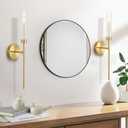 Gold Wall Candle Holder Long Wall Candle Sconces Set of 2 Large Modern Candle Sconce Hanging Rustic Home Walls Decoration for Living Room,Dining Room,Bedroom,Fireplace