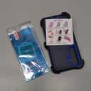 for Samsung Galaxy S25 Case, S25 Heavy Duty case, [Belt Clip Holster] [Glass Screen Protector] [Military Grade Protective ] [Shockproof] [Dropproof] [Dust-Proof] (with Belt Clip, Dark Blue)