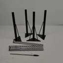 KAZAKA Adjustable Table Legs, 20-30 inch for Activity & Office Tables - Set of 4 (Black)