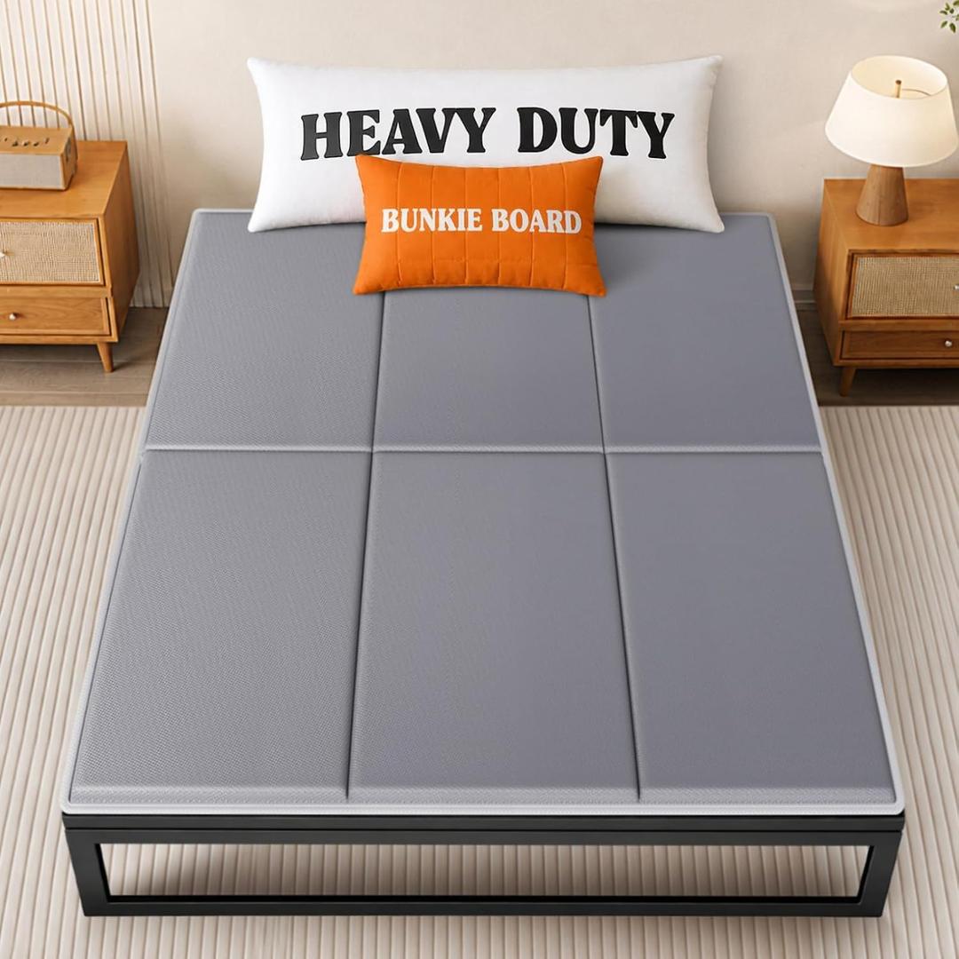 LAVEVE Heavy Duty Bunkie Board Queen Size 60'' x 80'', Anti-Slip Bed Slat | Noise Reducing, Breathable Bed Support Board to Prevent Sagging Mattress, Fits Metal Frames, Slatted Frames, and Sofa Beds