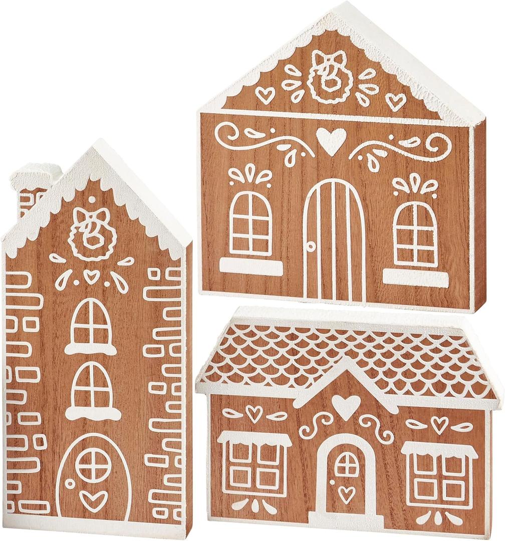 Primitives by Kathy Gingerbread House Chunky Sitter Set