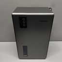 NineSky Dehumidifier,98 OZ Dehumidifiers for Home, (1100 sq.ft) Dehumidifiers for Basement Bathroom Bedroom with Auto Shut Off, Switchable 7 Colors Light (Gray)