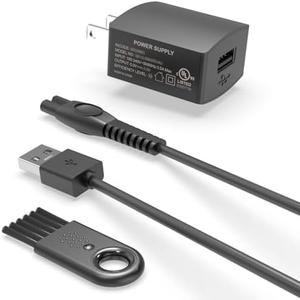 5V UL Charger for Philips Norelco Wet & Dry Electric Shaver & One Blade 360, Series 2000 2400 2600 3600 3900 5400 5000X 7200 i9000, 3000 5000 7000, for Phillips OneBlade QP2724 QP2834 Trimmer Razor
