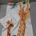 2 Pack Hand Towels for Bath,Funny Giraffe with Flowers Decorative Towels Highly Absorbent Soft Towels for Bathroom Beach Kitchen Spa Gym Face Towel 14x28 Inch