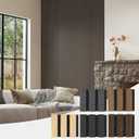 PIWA Acoustic Wall Panels 5 Pack Sample 3.9"x4.7", Wood Slat MDF Panel | Sound-Absorbing MDF Core, 3D Wood Slat Surface; Acoustic Wall Panels for Home Office, Studio, Gaming Room; Easy DIY Install, 5x4