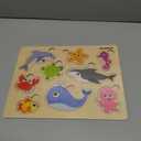 QUOKKA Wooden Puzzles for Toddlers Ages 1-3-5  Animal Peg Puzzles for Kids 2-4 Years Old  Set of 3 Wood Learning Travel Toys for Children  Gift Educational Game for Boys and Girls