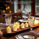 Homemory 12Pack 400+ Hour Remote Control Candles, 2/4/6/8H Timer LED Votive Candles, Battery Operated Tea Lights in Warm White for Outdoor, Table, Wedding, Christmas (Ivory, Batteries Included)