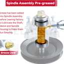 GELASKA 2 Pack Pre-Greased 918-0624b Spindle Assembly with 756-04129 Idler Pulley 954-04060C Belt Replaces 918-0624B, 618-0624, 618-0659, 918-0624A for MTD LT542G, LT 542H, LT942H Mis Tool