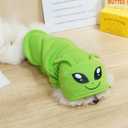 QWINEE Alien Dog Hoodie Dog Warm Jacket Coat Puppy Sweatshirt Christmas Halloween Dog Costume Cosplay Winter Dog Clothes Pet Apparel for Small Medium Dogs Cats Kitten Solid Green S
