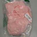 HAIRUO Cotton Linen Table Cloths Retro Farmhouse Heavy Fabric Table Cover Pink White Washable Table Top for Parties Coffee Kitchen Picnic Round Table Cloth (Pink,Round, 40")