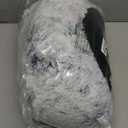 JOLLYVOGUE Calming Small Dog & Cat Bed for Indoor Cats - 20 inches Washable Donut Bed for Kittens & Puppies, Anti-Anxiety Round Fluffy Plush Pet Beds (Fits up to 15 lbs, Grey) (01 - Smoke Grey)