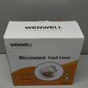 WENWELL Microwave Splatter Cover,Protect Food Splashes,Dish Bowl Plate Serving Lid with Handle,BPA-Free,Clear Safe Plastic,Microwave Cover for Food,10 Inch