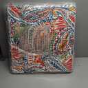 JMGBird Outdoor Chair Cushions Set of 2, Water Resistant Seat Cushions 22 x 22 Inch with Ties, Outdoor Cushions for Patio Furniture, Paisley Patten