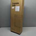 27.5 Inch Tall Step Over Foldable Baby Gates for Doorways 27.5"-55" Wide 2 Panel Expandable Dog Gates for The House Adjustable Mesh Pet Gate Indoor Baby Gate for Dog Indoor Child Gate for Doorway