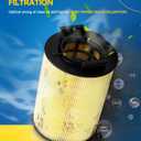 PHILTOP Engine Air Filter, CA12268 Compatible with Audi Q5 2018-2025, A4 Quattro 2017-2025, A5 Sportback, SQ5, A5 Quattro, S5 Sportback, Q5 PHEV, Q5 Sportback, A4 allroad, S4, S5, A4