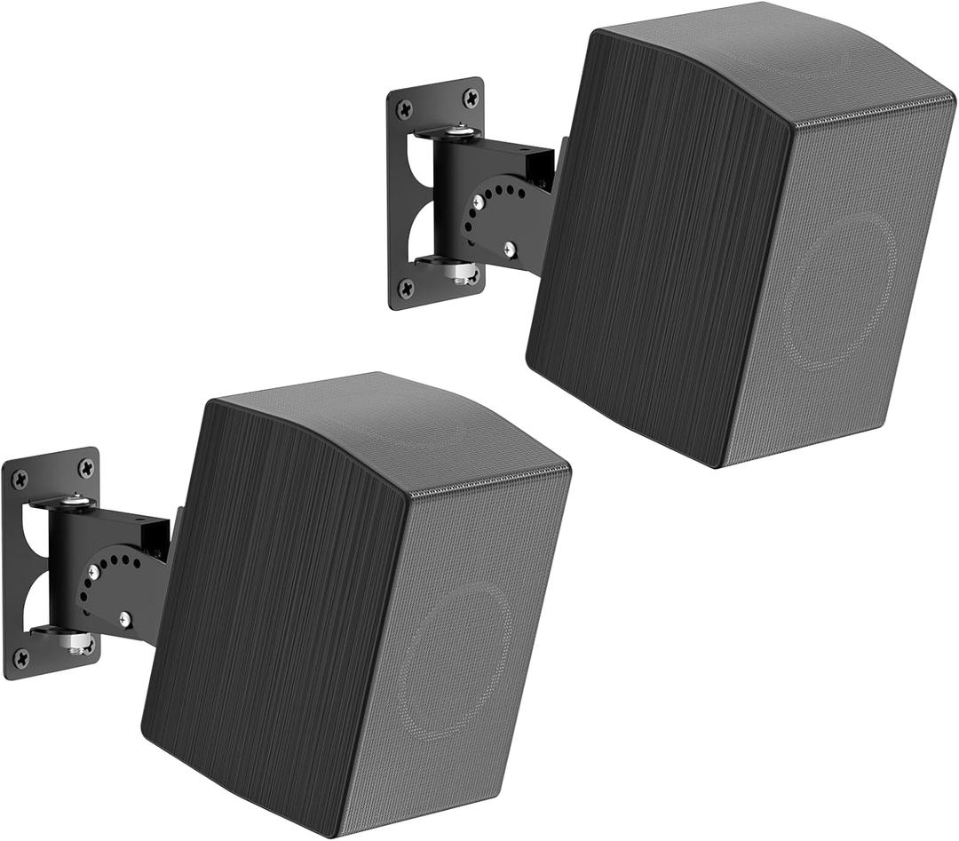 Pair of Adjustable Speaker Mount for Samsung Q990C/Q990D/Q990F/Q930C/Q930F/Q910D Speaker Wall Mount - Heavy Duty Wall Mount Speakers Bracket for Samsung Q Series Rear Speaker Wall Mount Up to 30Lbs