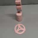 Jiangler Auto Face Tracking Tripod 360Â° Rotating Cell Phone Photo and Video Kits Stand, No App, Phone Camera Stand with Remote and Gesture Control for Live Recording Tiktok Pink1