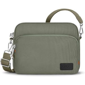 TOPEAST Anti-Theft Crossbody Travel Bag for Women Men, Lightweight Shoulder Bag Classic Design for Trip, Daily Use, Sport (Green)