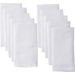 Gerber Unisex Baby Boys Girls Birdseye Prefold Cloth Diapers Multipack White 3-Ply 10 Pack