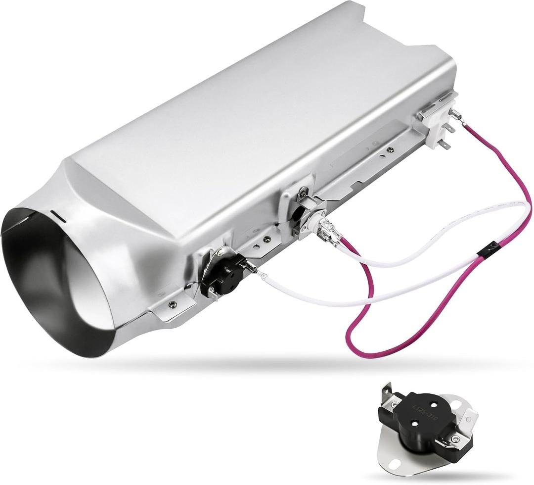 DLE1501W DLE1101W DLEX3360W Dryer Heating Element & Thermostat Fit for LG Models DLEX2550R DLE3733U DLE2240W DLE3733W DLE0442G DLEX3250V DLEX3360V DLE5977B DLE2050W DLE0442W DLE2140W DLE2101W DLE3777W