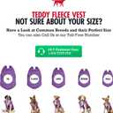 Tuff Pupper Reversible Fleece Sweater Vest for Dogs | Lightweight Comfortable Insulated Jacket | Front Zip Closure | Machine Washable | Built-in Leash Hole | Sizes for All Breeds (Small, Purple)