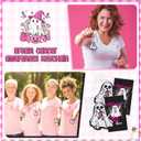 Hotop 30 Sets Breast Cancer Awareness Gifts Ghost Plush Keychains, Halloween Boo with Cards and Bags Pink Ribbons Motivational Gifts for Women Breast Cancer Decoration Party Favor Gift Supplies