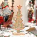 Gingerbread Tree Gingerbread Christmas Decorations Indoor Resin Christmas Tree Statue Decorations Kitchen Tabletop Xmas Decor