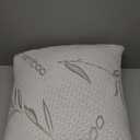 Full Body Pillow for Adults Shredded Memory Foam Long Pillow for Sleeping with Removable Cover Firm Hug Pillows for Side and Back Sleepers 20x54 (White)