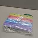 EZY DOSE Monthly (28-Day) Pill Case, Daily Medicine Planner, Vitamin Organizer, Supplement Container, One Month, Large Contoured Compartments, Convenient and Easy to Use, Colored Lids, BPA Free (Yellow/Pink/Blue/Purple)