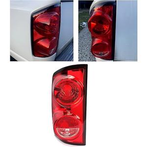 ECOTRIC Halogen Tail Light Compatible with 2007-2009 Dodge Ram 1500 2500 3500 Pickup Truck Driver Side Taillight Signal Lamp Replacement for 55277303AB 55277303AC CH2800165