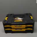 DEWALT TSTAK Tool Storage Organizer with Double Drawers, Holds Up to 16.5 lbs. (DWST17804) (17.3 x 12.3 x 6.9 inches)