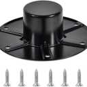 Kingsea RV Flush Mount Table Leg Base, Aluminum RV/Boat Table Base Mounts, Pedestal Base Round Flush Mount Table Leg Base for Model 013-1112, with 6 Mounting Holes6 Screws