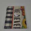 Fall For Jesus He Never Leaves Garden Flag, Double Sided Outside Yard Farmhouse Lawn Porch Decor Banner, Religious Autumn Pray Gifts for Christian, Halloween Thank You Gifts for Family Friend (Black02)