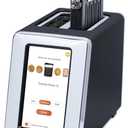 Revolution R180 Connect Smart Toaster Bundle with Toastie Press  Touchscreen, 2-Slice Wide Slot, InstaGLO Tech  Toast Bread, Bagels, Waffles, Muffins, Tortillas, Pastries  Black