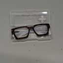 VISOONE Blue Light Blocking Glasses with TR90 Rectangle Frame and Chic Preppy Look for Women Men RIVER (Coco Tortoise)
