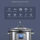 HOUSNAT Slow Cooker, 10 in 1 Programmable Slow Cooker 6QT 304 Stainless Steel Inner Pot, Multi-Cooker with Rice, Yogurt, Saut, Steam, Delay Start & Adjustable Temp for Large Families & Entertaining, 6 Quarts