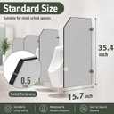 CHONOVO Urinal Partition Wall Mounted, Grey 35.4x15.7in