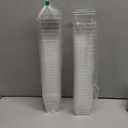 EASERCY 50 Pack 5 oz Plastic Dessert Cups with Lids, Yogurt Parfait/Appetizer Cup with Lids for Party, Mini Dessert Cups with Spoons Dessert Shooter Cups for Pudding, Fruit and Ice Cream