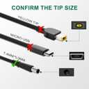 BIYTC 90W Laptop Charger Compatible with Dell Latitude 5510 5410 5511 5501 5411 5401 5310 2-in-1 P96G P97G P98G P80F PA-10 Laptop Power Adapter